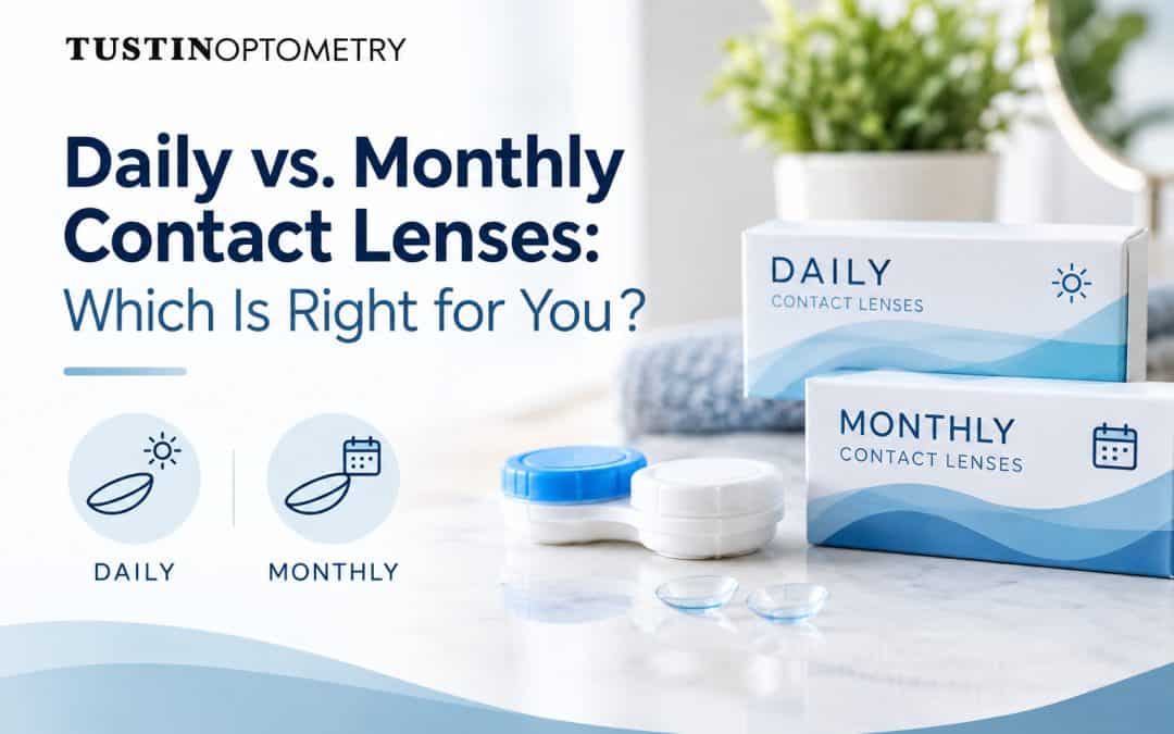 Daily and monthly contact lens boxes with cases
